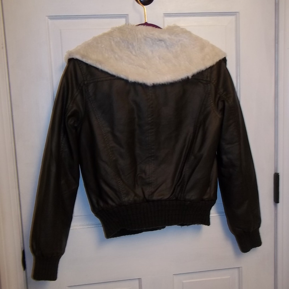 Forever 21 Aviator Style Jacket Size Small - Picture 3 of 8